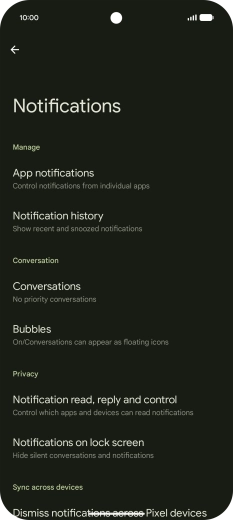 Press App notifications.