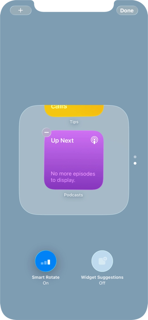 Press Smart Rotate to turn the function on or off.