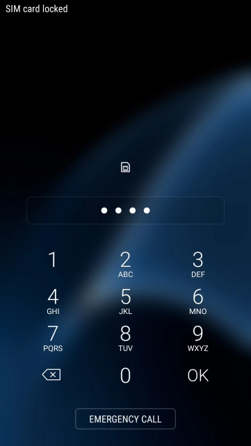 If you're asked to key in your PIN, do so and press OK. The default PIN is 1111.