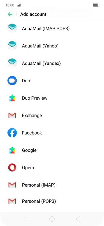 Press Personal (POP3).