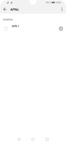 Press the menu icon.