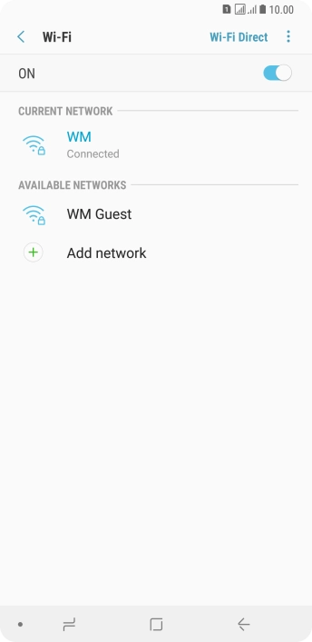 Press the Home key to return to the home screen.