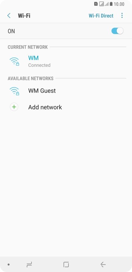 Press the Home key to return to the home screen.