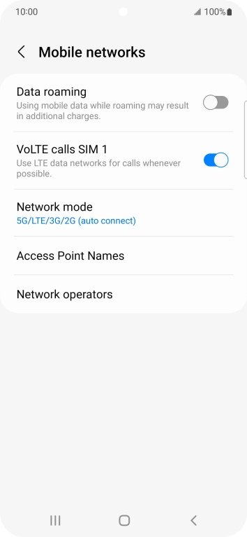 Press Access Point Names.
