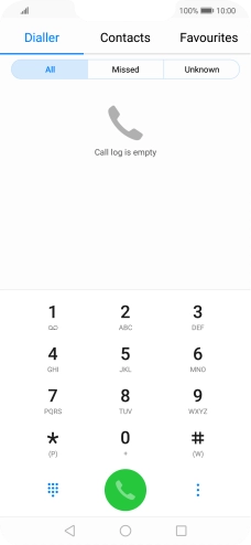Press the menu icon.
