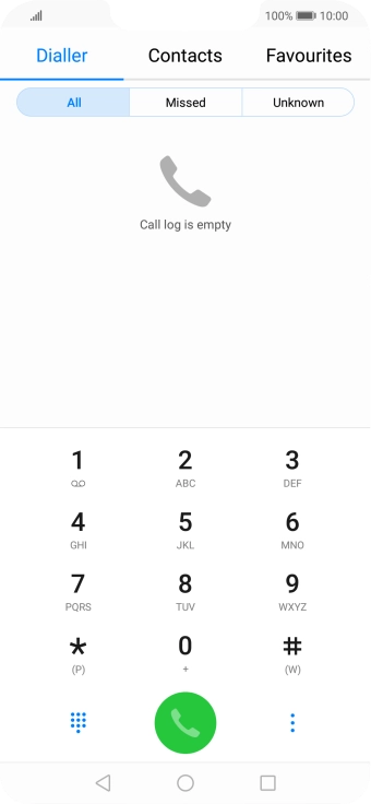 Press the menu icon.