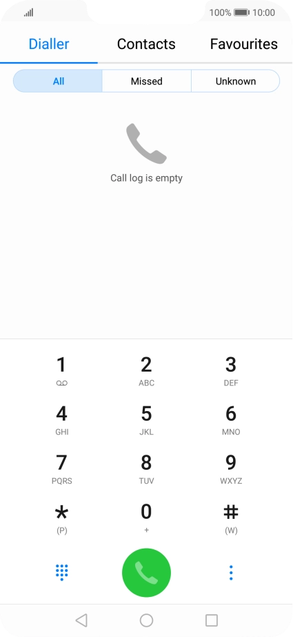 Press the menu icon.