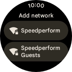 Press the required Wi-Fi network.