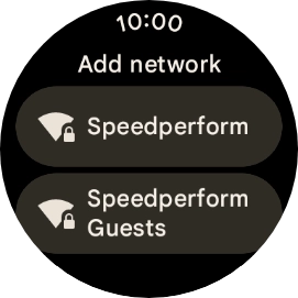 Press the required Wi-Fi network.