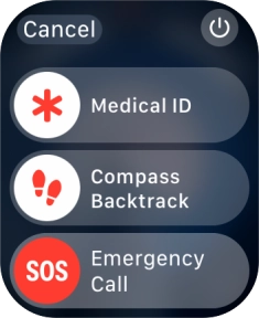 Press the power off icon.
