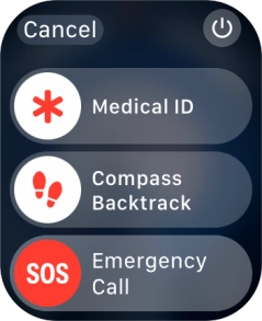 Press the power off icon.