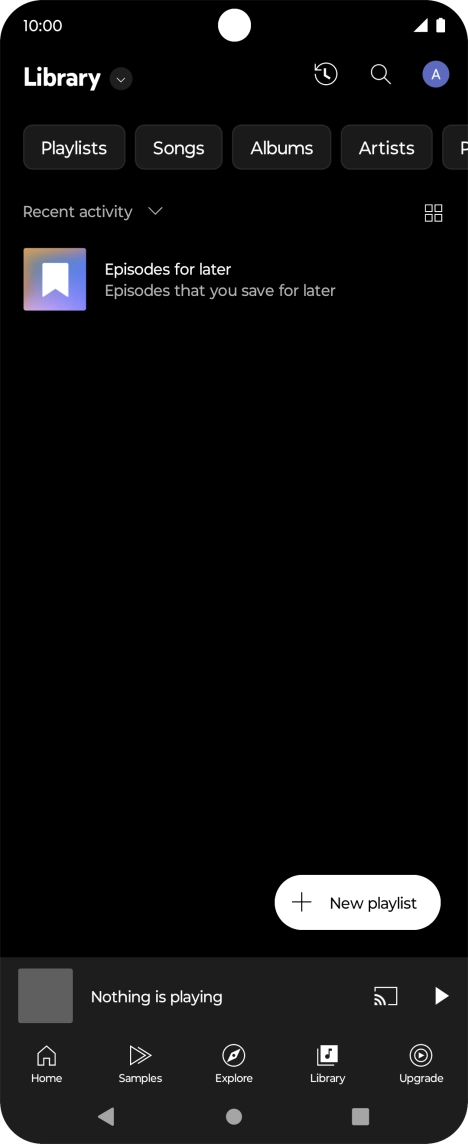 Press the drop down list.