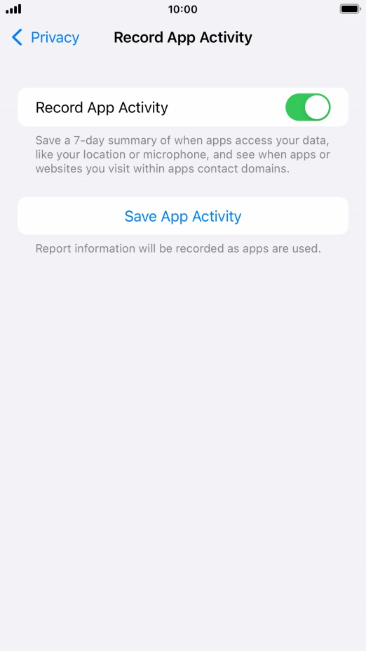 Press Save App Activity.