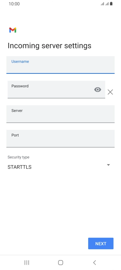 Press the field below 