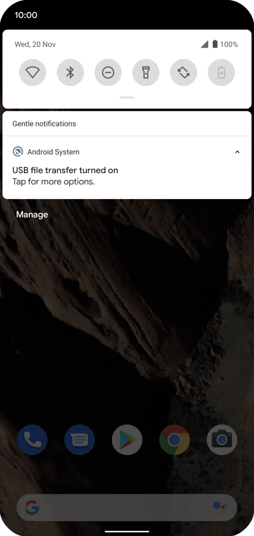 Press Tap for more options.