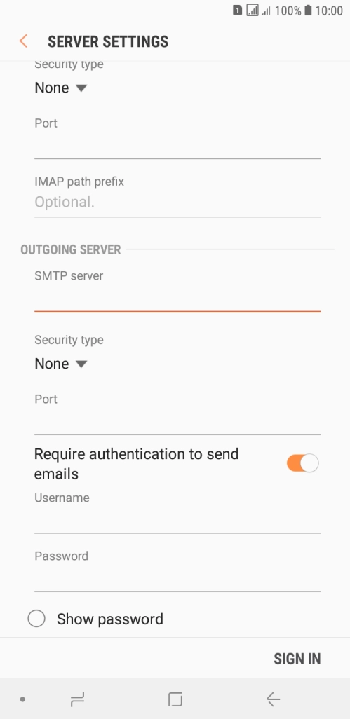 Press the drop down list below 
