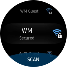 Press the required Wi-Fi network.