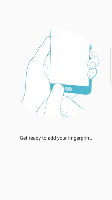 Follow the instructions on the screen to create the phone lock code using your fingerprint.