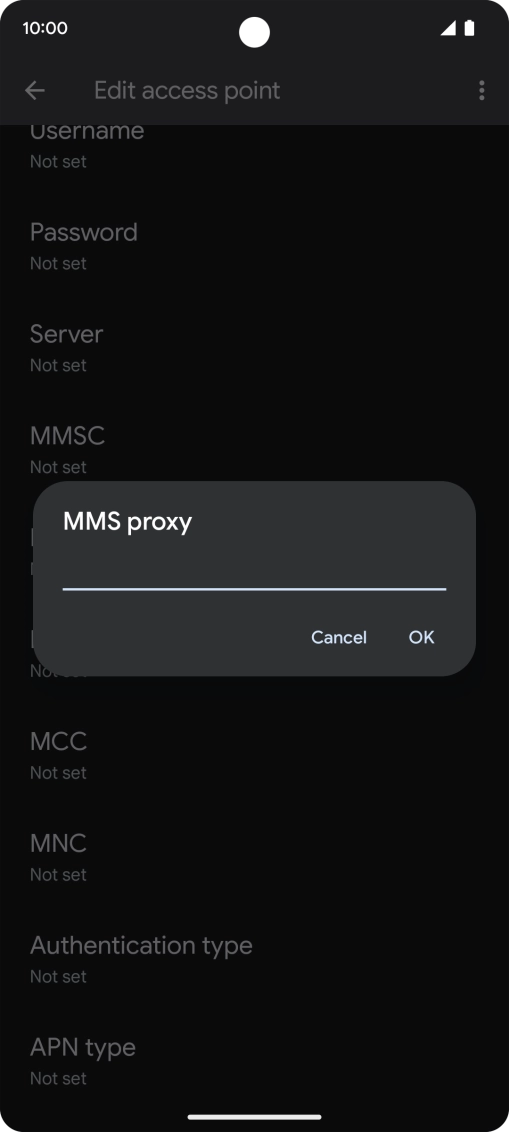 Key in 149.254.201.135 and press OK.