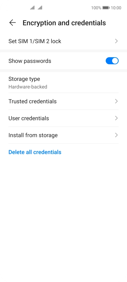 Press Set ‹SIM› lock.