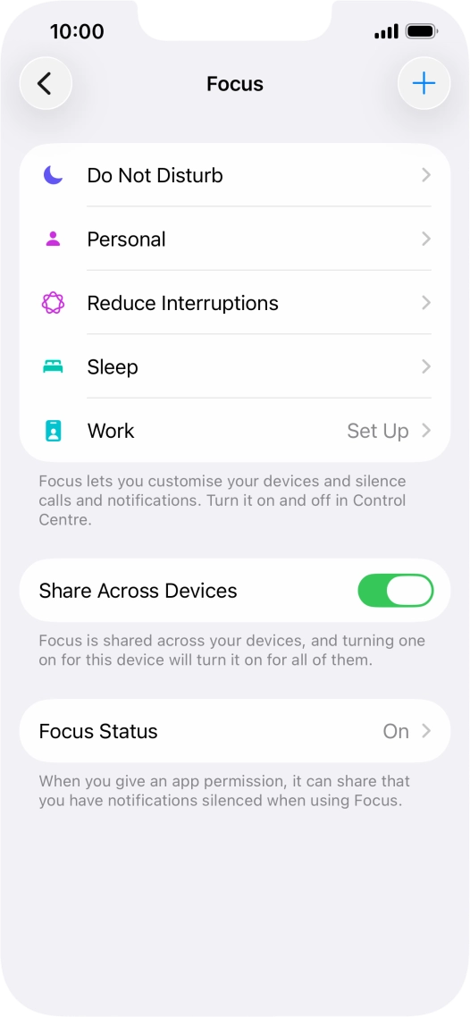 Press Do Not Disturb.