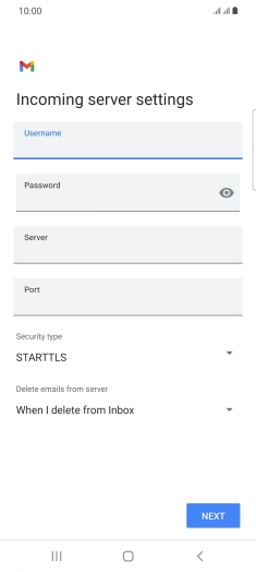 Press the field below 