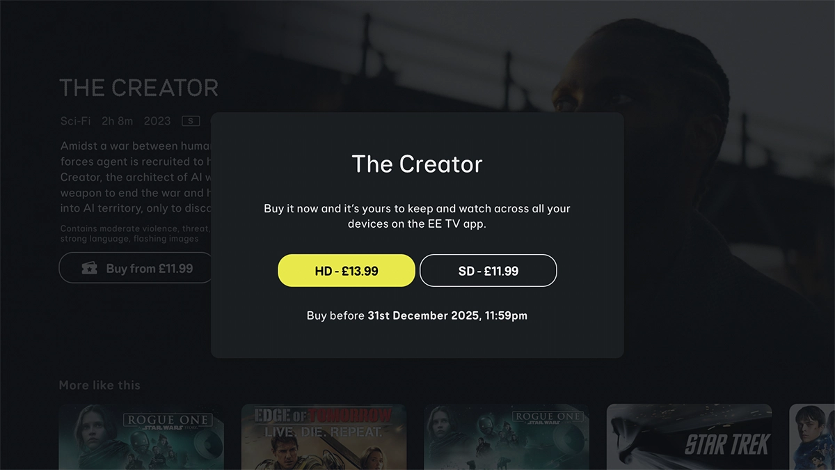 Highlight the required setting.