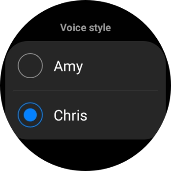 Press the required voice.