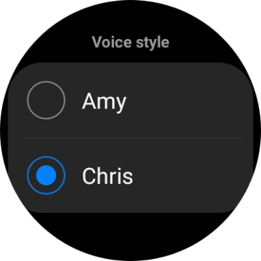 Press the required voice.