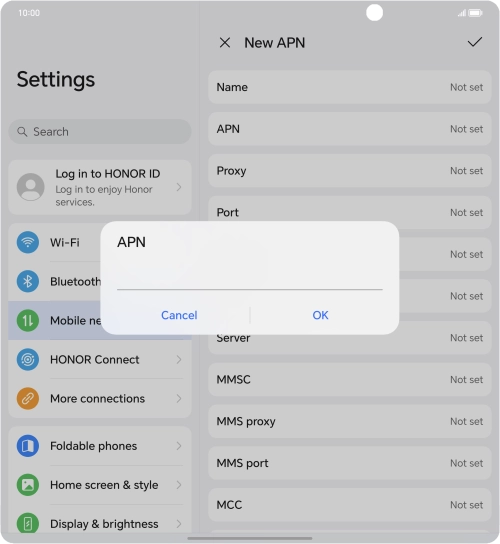 Key in eezone and press OK.