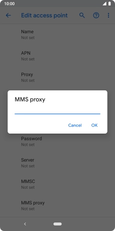 Key in 149.254.201.135 and press OK.