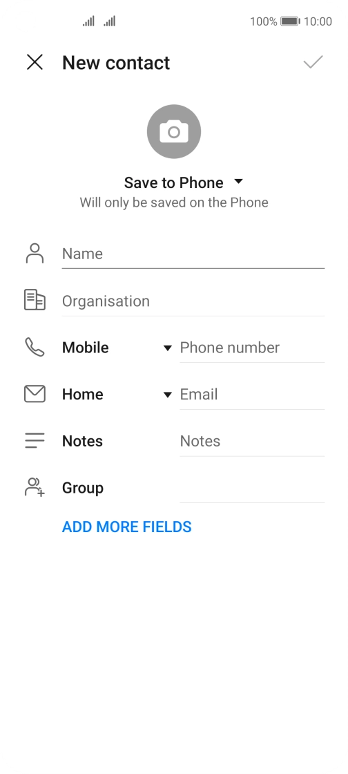 Press the address book drop down list.