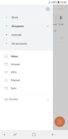Press the settings icon.