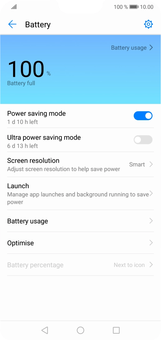 Press the Home key to return to the home screen.