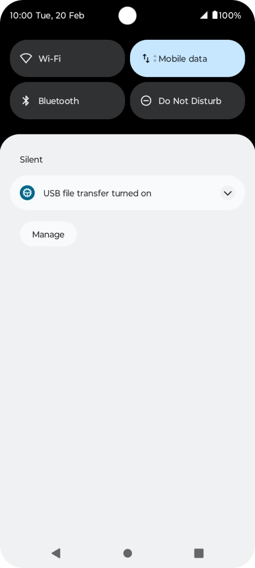 Press the drop down list.