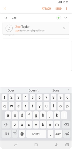 Press the required contact.