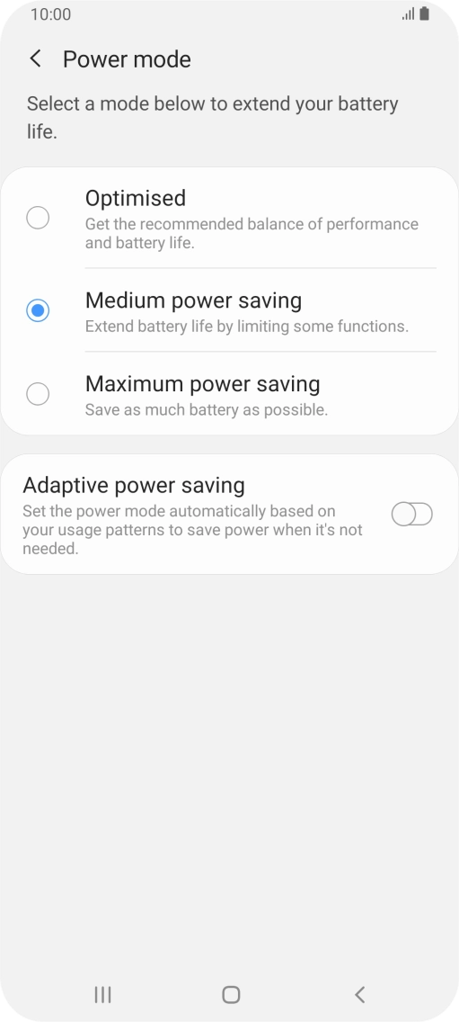 Press the Home key to return to the home screen.