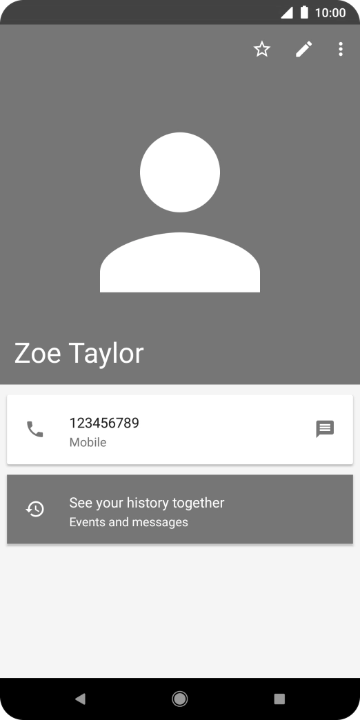 Press the Home key to return to the home screen.