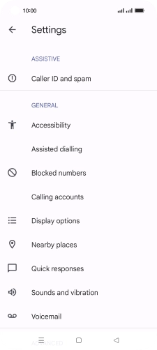 Press Calling accounts.