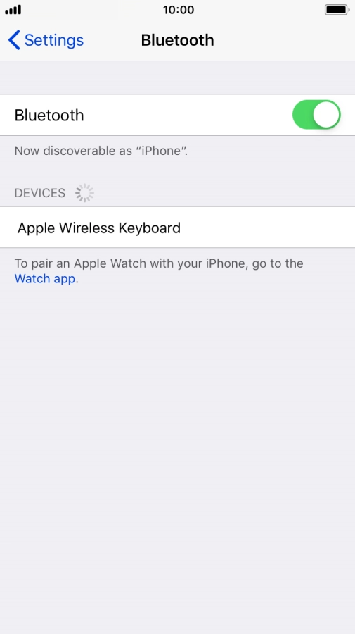 Press the required Bluetooth device and follow the instructions on the screen to pair the device with your phone.