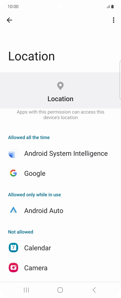 Press the required app.
