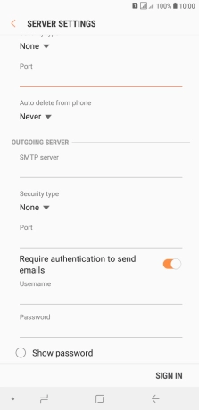 Press the drop down list below 