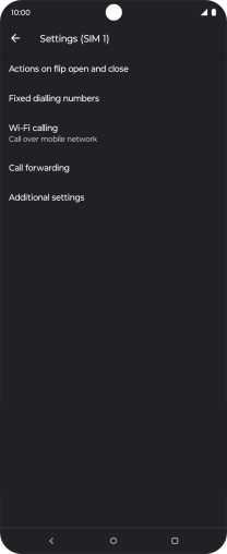 Press Call forwarding.