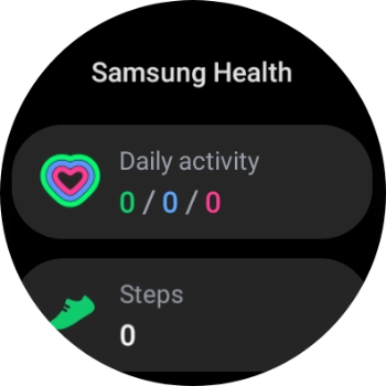 Under Daily activity, you can see how far you are from completing your daily activity goals.
