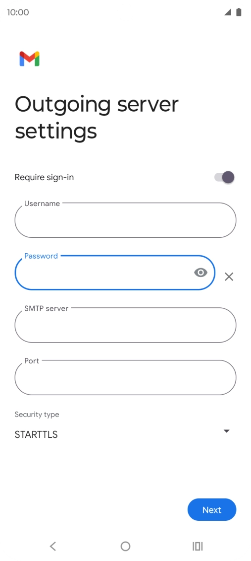 Press the field below 