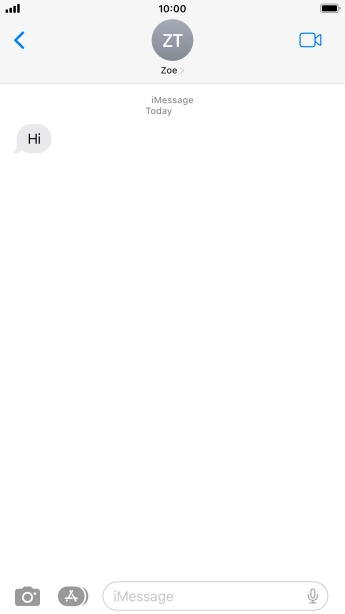 Press the Home key to return to the home screen.