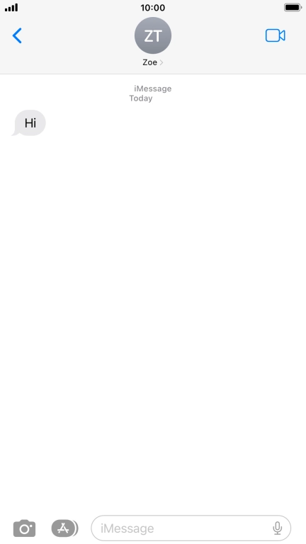 Press the Home key to return to the home screen.