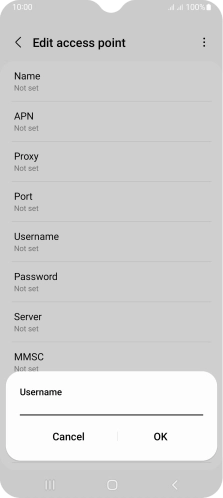 Key in eesecure and press OK.