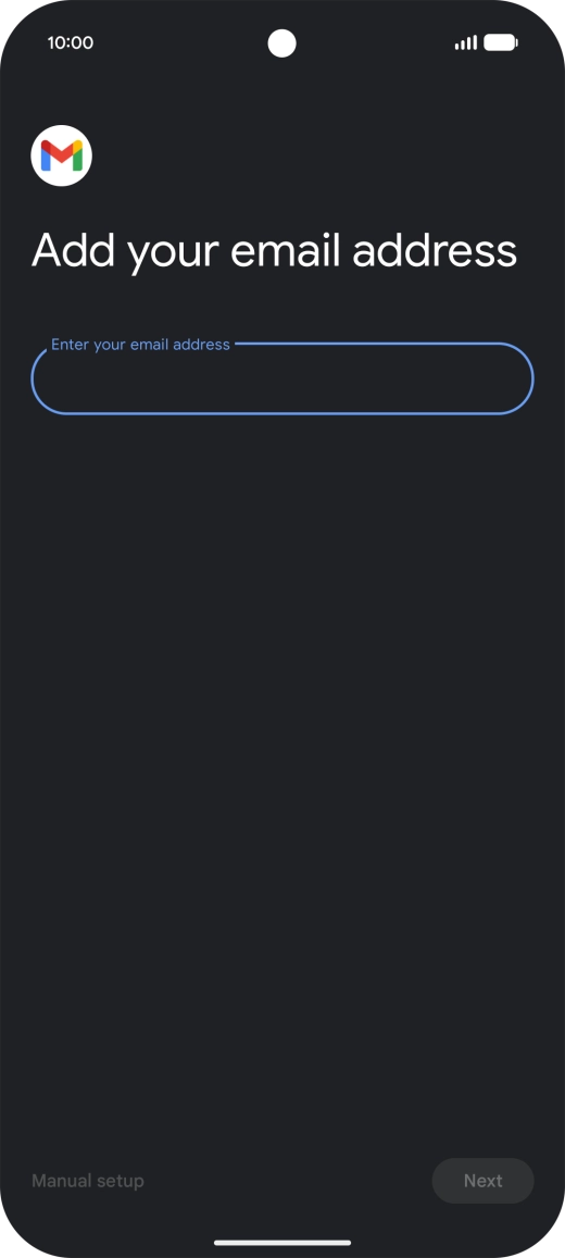 Press the field below 