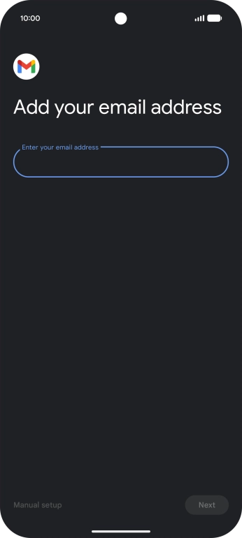 Press the field below 